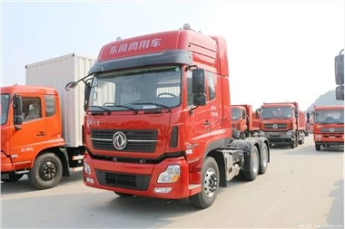 Renovasyon Dongfeng Tianlong 6x4 10 wou traktè tèt trelè pou transpò